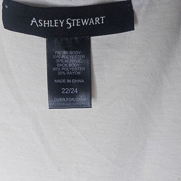 Ashley Stewart women's w'hite knitted front sleeveless tank top size 22/24 - Picture 5 of 7